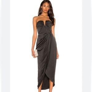Yumi Kim Black Strapless Dress